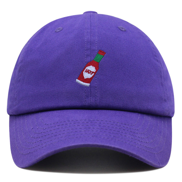 Hot Sauce Bottle Premium Dad Hat Embroidered Cotton Baseball Cap