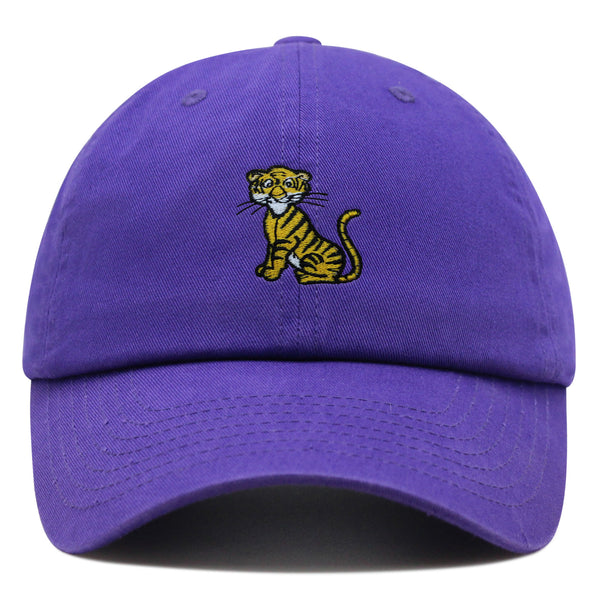 Cartoon Tiger Premium Dad Hat Embroidered Cotton Baseball Cap