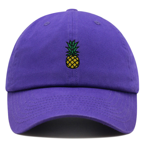 Cartoon Pineapple Premium Dad Hat Embroidered Cotton Baseball Cap