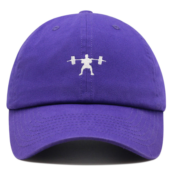 Deadlift Silhouette Premium Dad Hat Embroidered Cotton Baseball Cap Sport