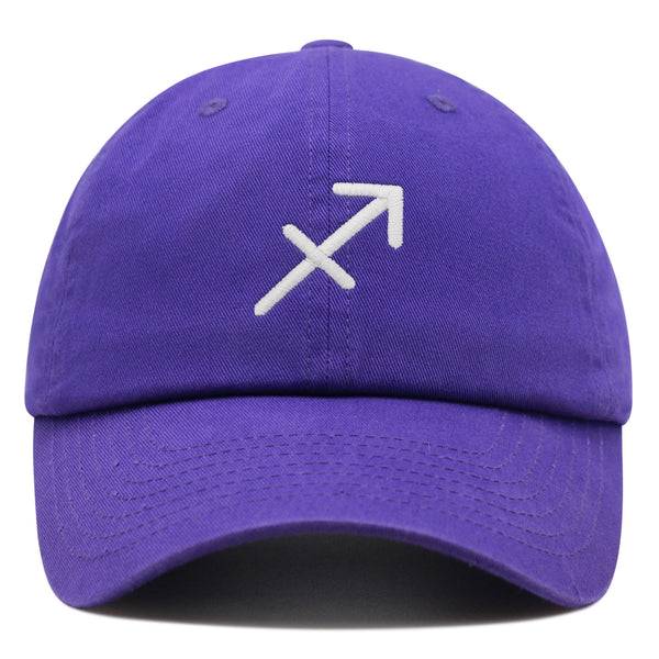Sagitarius Premium Dad Hat Embroidered Cotton Baseball Cap Zodiac Symbol