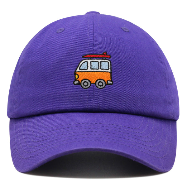 Surf Van Premium Dad Hat Embroidered Cotton Baseball Cap Bus RV