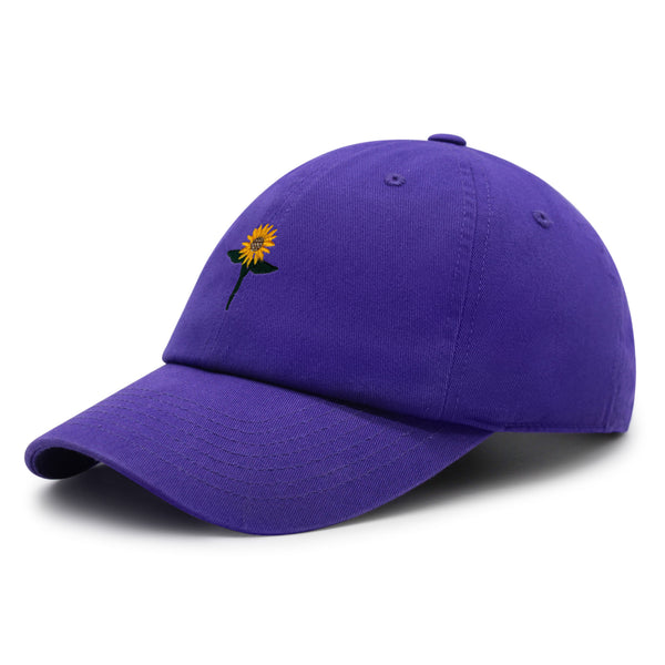 Sun Flower Premium Dad Hat Embroidered Baseball Cap Floral