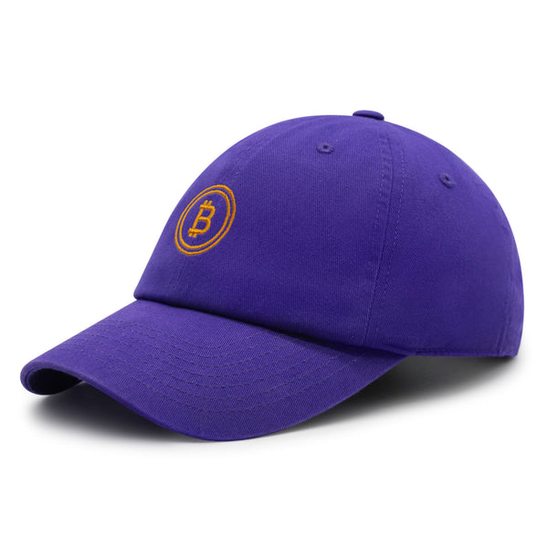 Bitcoin Premium Dad Hat Embroidered Baseball Cap Cryptocurrency