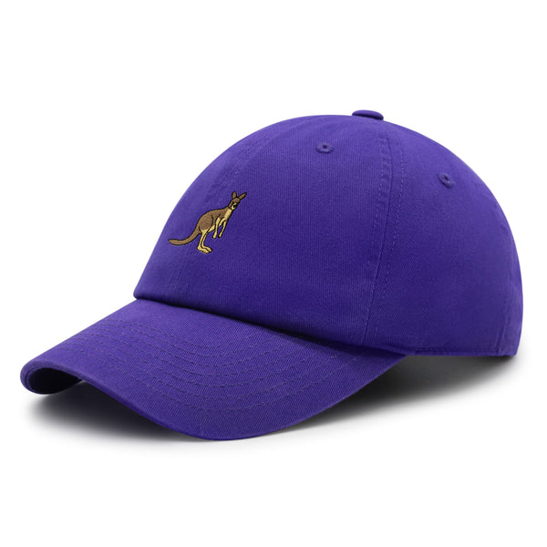 Kangaroo Premium Dad Hat Embroidered Baseball Cap Australia Animal