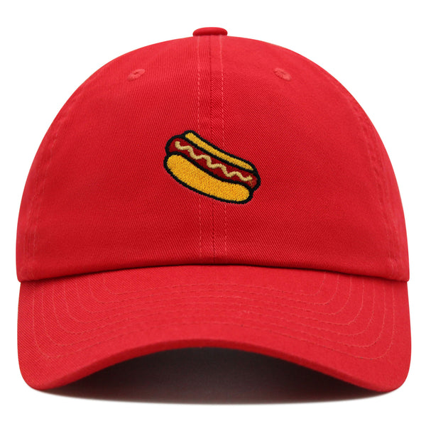 Hotdog Premium Dad Hat Embroidered Baseball Cap Foodie Sausage