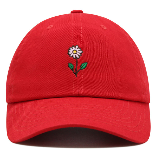 Flower Premium Dad Hat Embroidered Baseball Cap Flower Pink