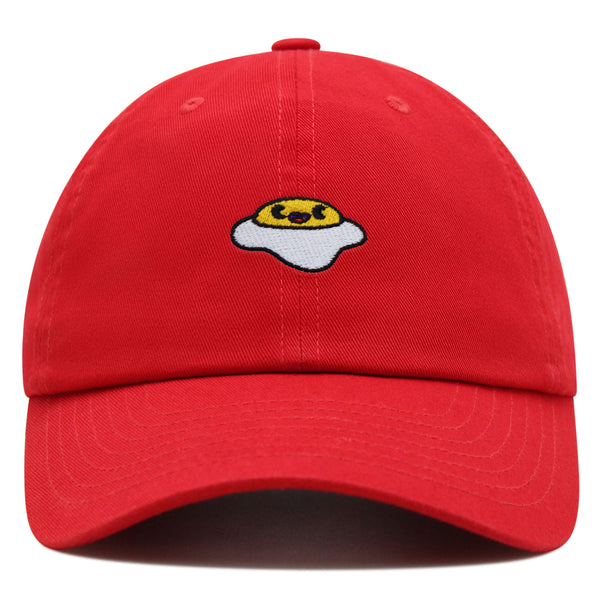 Smiling Egg Premium Dad Hat Embroidered Baseball Cap Sunny Side Up