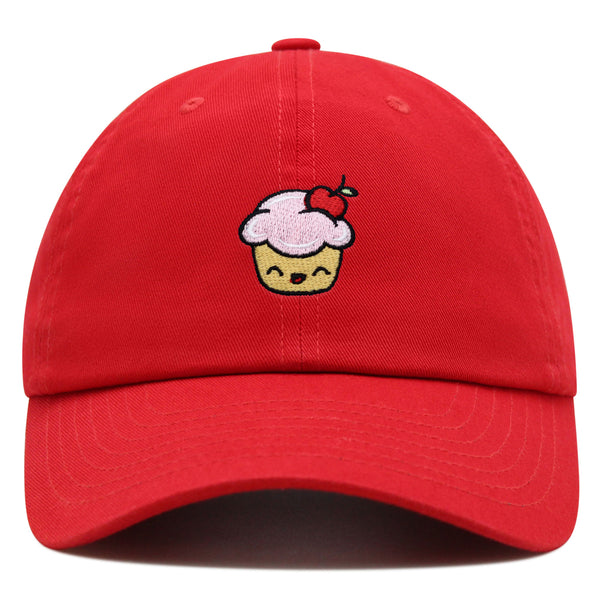 Happy Cupcake Premium Dad Hat Embroidered Baseball Cap Muffin Sweet