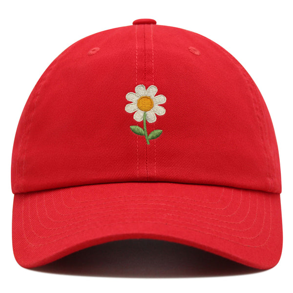 Chamomile Flower Premium Dad Hat Embroidered Baseball Cap Floral