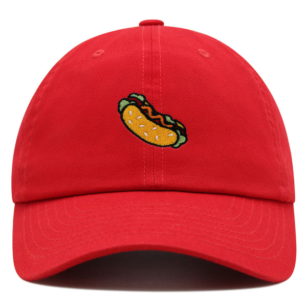 Hot Dog Premium Dad Hat Embroidered Baseball Cap Fast Food