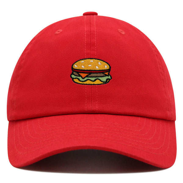 Hamburger Premium Dad Hat Embroidered Baseball Cap Fast Food