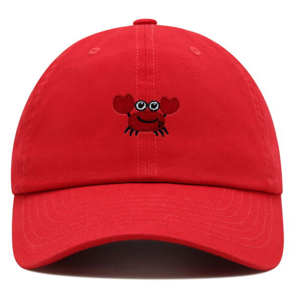 Funny Crab Premium Dad Hat Embroidered Baseball Cap Ocean Sea Fishing