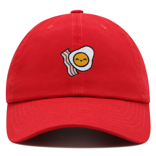 Egg and Bacon Premium Dad Hat Embroidered Baseball Cap Breakfast