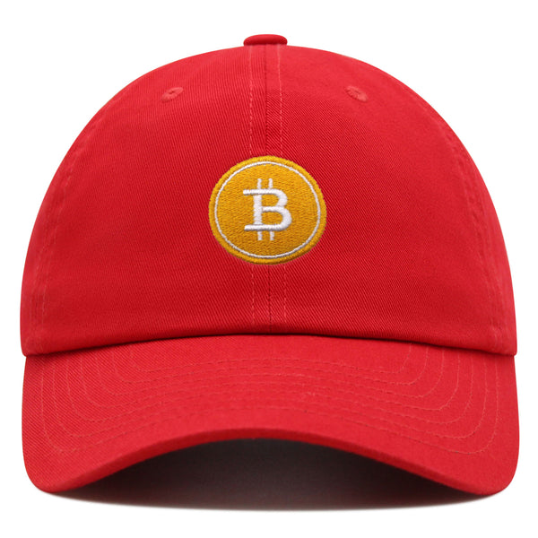 Bitcoin Premium Dad Hat Embroidered Baseball Cap Cryptocurrency Investing