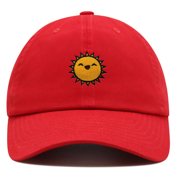 Happy Sun Premium Dad Hat Embroidered Baseball Cap Sunny Summer Morning