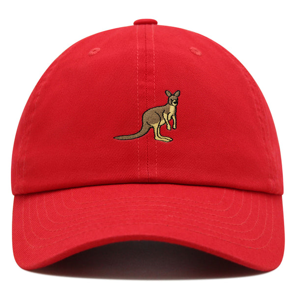 Kangaroo Premium Dad Hat Embroidered Baseball Cap Australia Animal