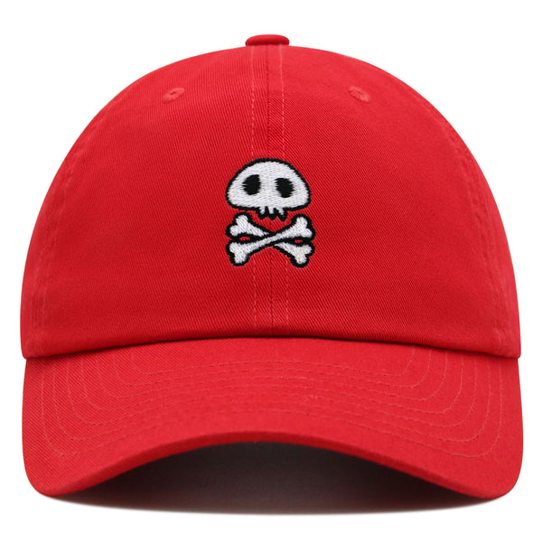 Skull Premium Dad Hat Embroidered Baseball Cap Cute Skull