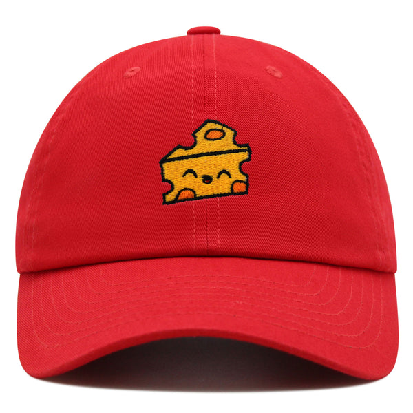 Cheese Premium Dad Hat Embroidered Baseball Cap Foodie Cheesy Wine