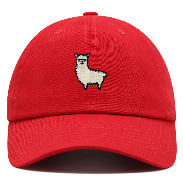 Alpaca Premium Dad Hat Embroidered Baseball Cap Peru Peruvian