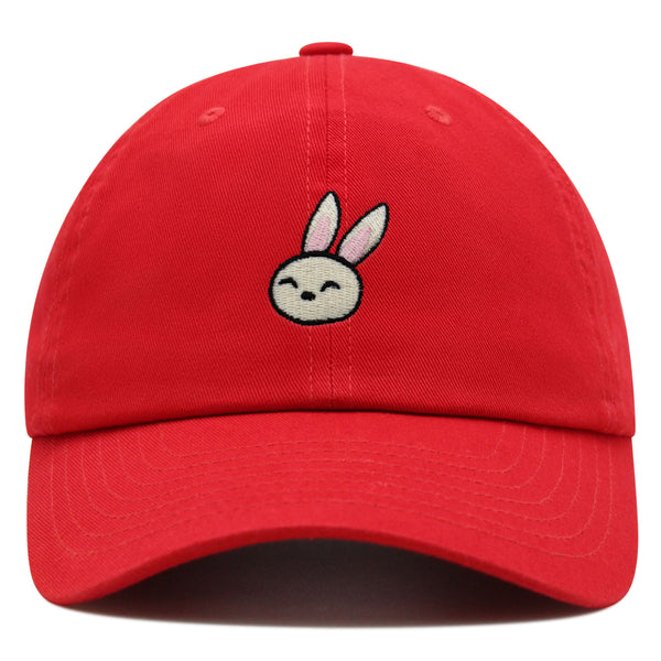 Cute Rabbit Premium Dad Hat Embroidered Baseball Cap Bunny Zoo