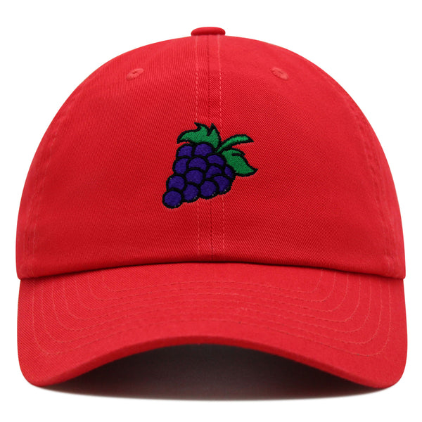 Grape Premium Dad Hat Embroidered Baseball Cap Farm Farmers Vegan