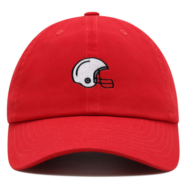 Football Helmet Premium Dad Hat Embroidered Baseball Cap Sports Fan Rugby