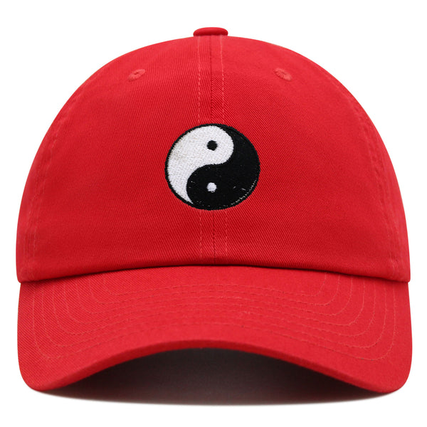 Ying Yang Premium Dad Hat Embroidered Baseball Cap Asian Meditation