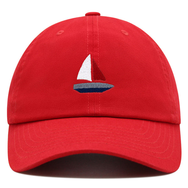 Cute Boat Premium Dad Hat Embroidered Baseball Cap Sailor Ocean