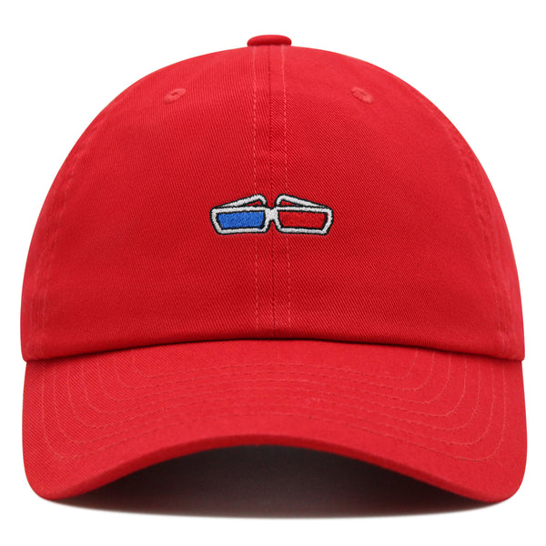 3d Goggle Premium Dad Hat Embroidered Cotton Baseball Cap Glasses Theater
