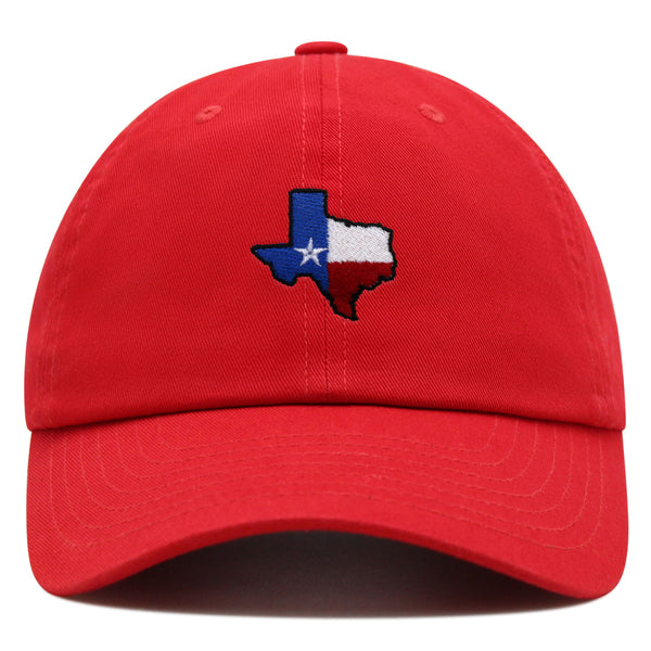 Texas Premium Dad Hat Embroidered Baseball Cap Map Flag