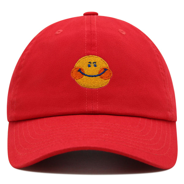 Smile Premium Dad Hat Embroidered Baseball Cap Emoji Smiling Face