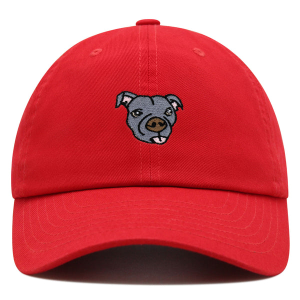 Pitbull Premium Dad Hat Embroidered Baseball Cap Dog Puppy