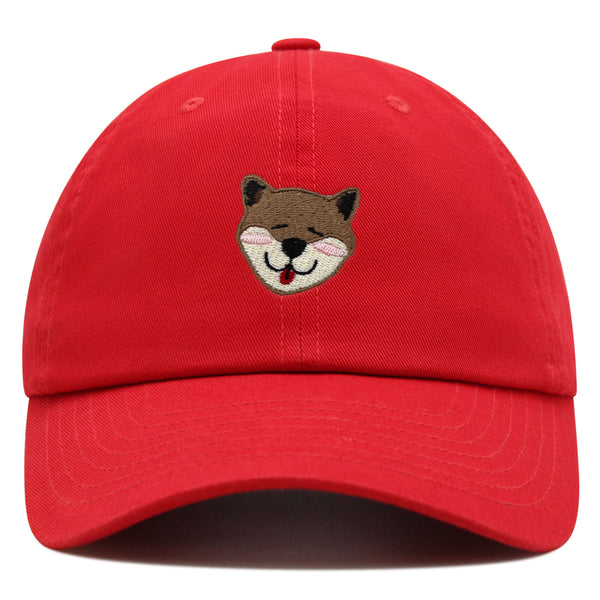 Shiba Premium Dad Hat Embroidered Baseball Cap Dog Puppy