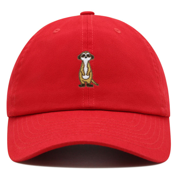 Meerkat Premium Dad Hat Embroidered Baseball Cap Lion Observer