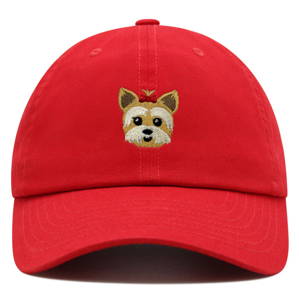 Yorkshire Terrier Premium Dad Hat Embroidered Baseball Cap Puppy Yorkie