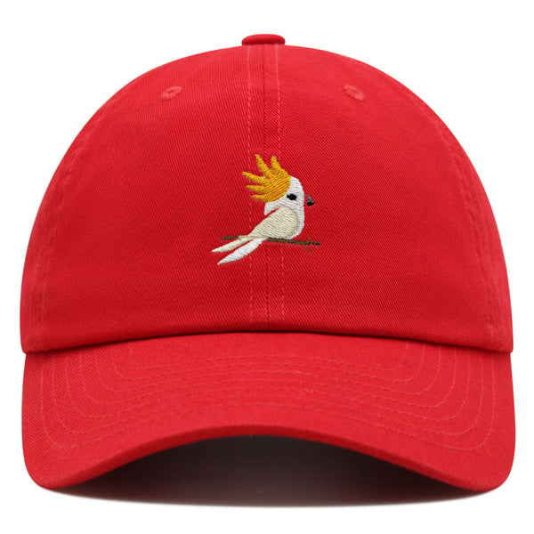 Cockatoo Premium Dad Hat Embroidered Baseball Cap Parrot Bird