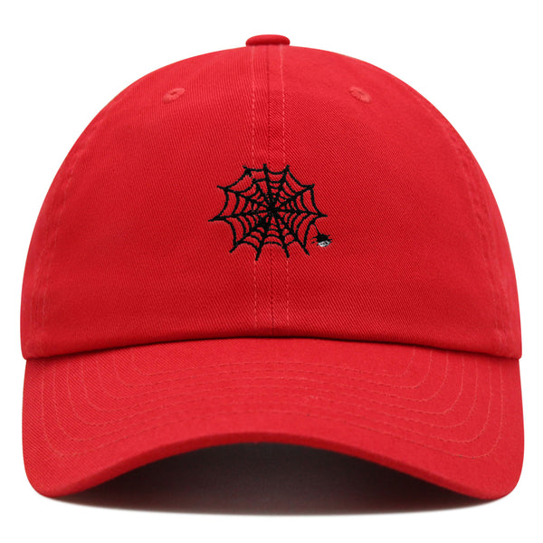 Spider web Premium Dad Hat Embroidered Baseball Cap Halloween