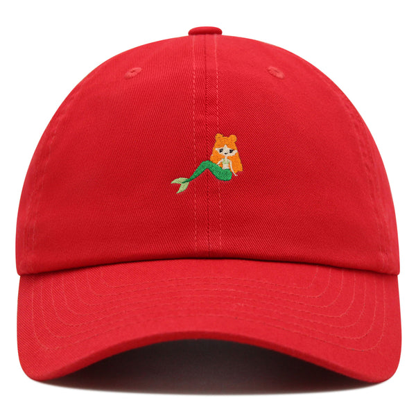 Mermaid Premium Dad Hat Embroidered Baseball Cap Fish Girl