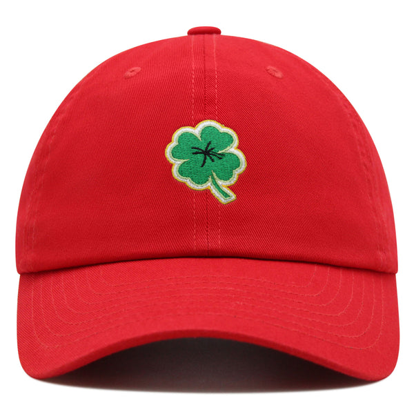 Clover Premium Dad Hat Embroidered Baseball Cap Lucky Plant