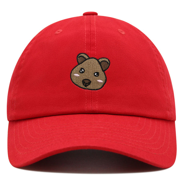 Quokka Face  Premium Dad Hat Embroidered Baseball Cap Cute Animal