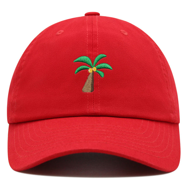 Palm Tree Premium Dad Hat Embroidered Baseball Cap Coconut