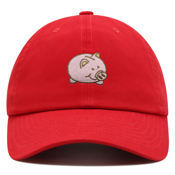 Piggy Bank Premium Dad Hat Embroidered Baseball Cap Coin