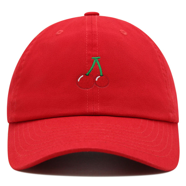 Cherry Premium Dad Hat Embroidered Baseball Cap Fruit Foodie