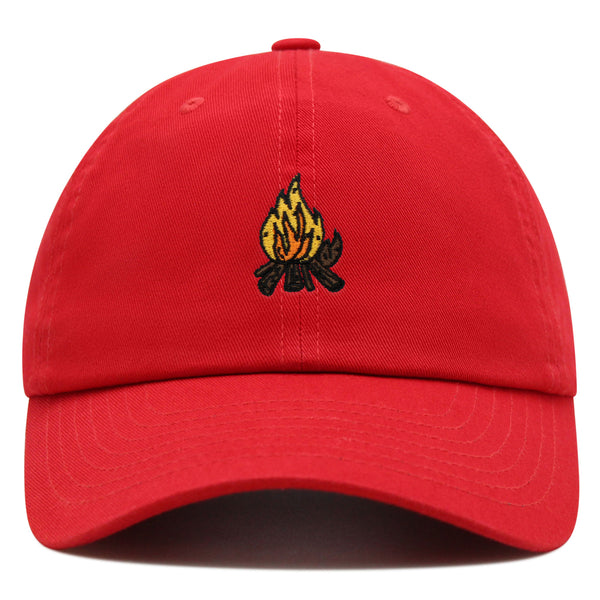 Camp Fire Premium Dad Hat Embroidered Baseball Cap Wood Pit