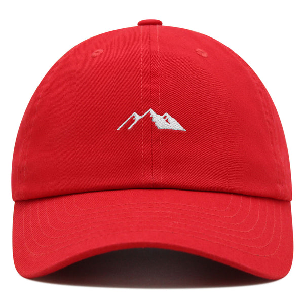 Mountain Premium Dad Hat Embroidered Baseball Cap Snowy