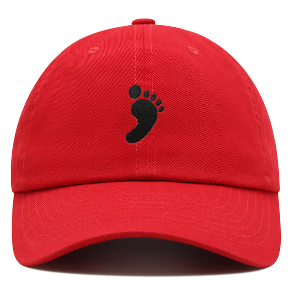 Footprint Premium Dad Hat Embroidered Baseball Cap Feet