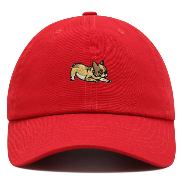 French Bulldog Premium Dad Hat Embroidered Baseball Cap Dog Puppy