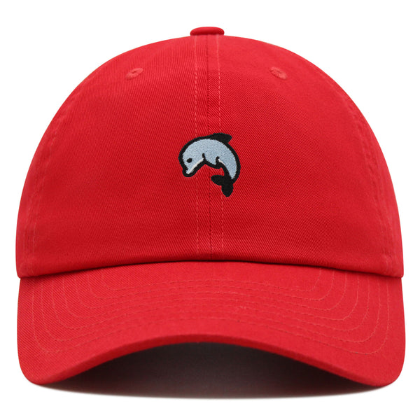 Dolphin Premium Dad Hat Embroidered Baseball Cap Ocean Cute