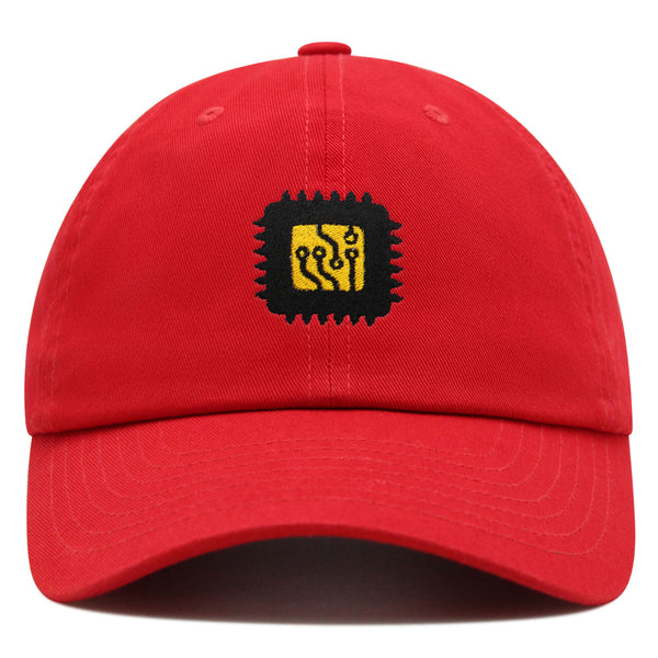 Computer Chip Premium Dad Hat Embroidered Baseball Cap CPU